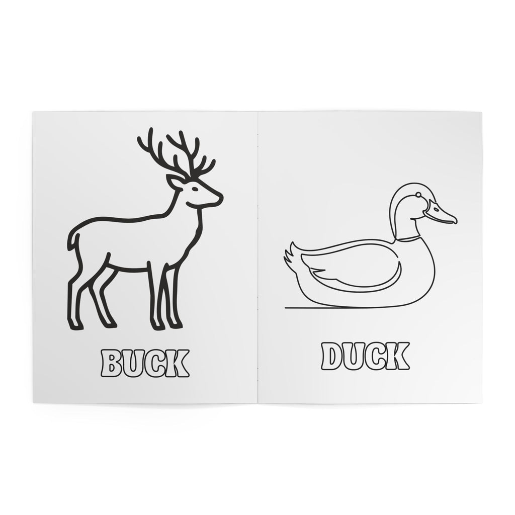Backwoods Coloring Book — Nature & Wild Animals Coloring Pages for Kids