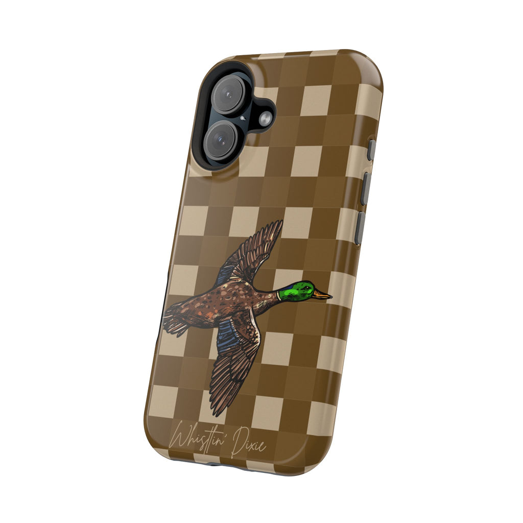 Duck Plaid Magnetic Impact-Resistant Phone Case