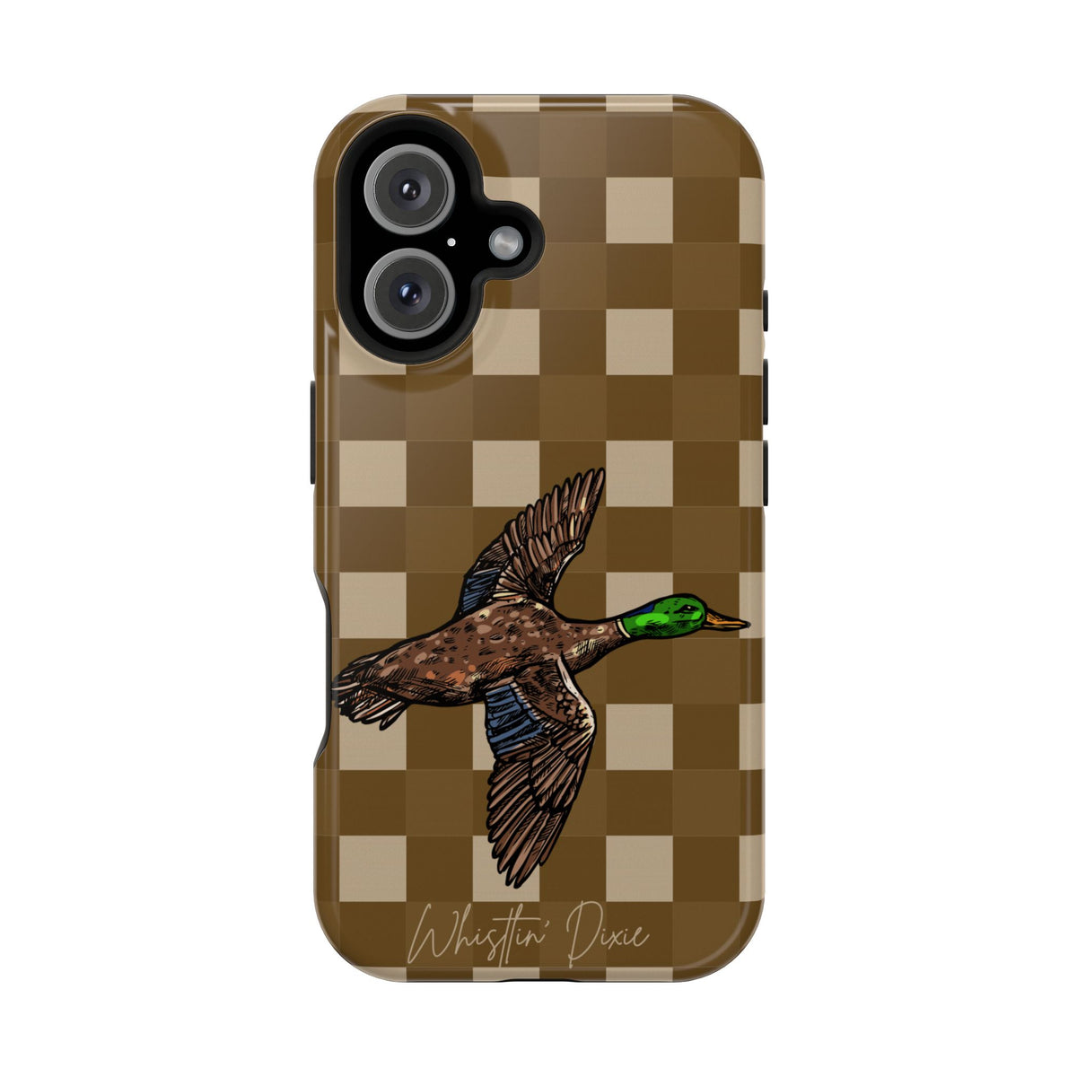 Duck Plaid Magnetic Impact-Resistant Phone Case