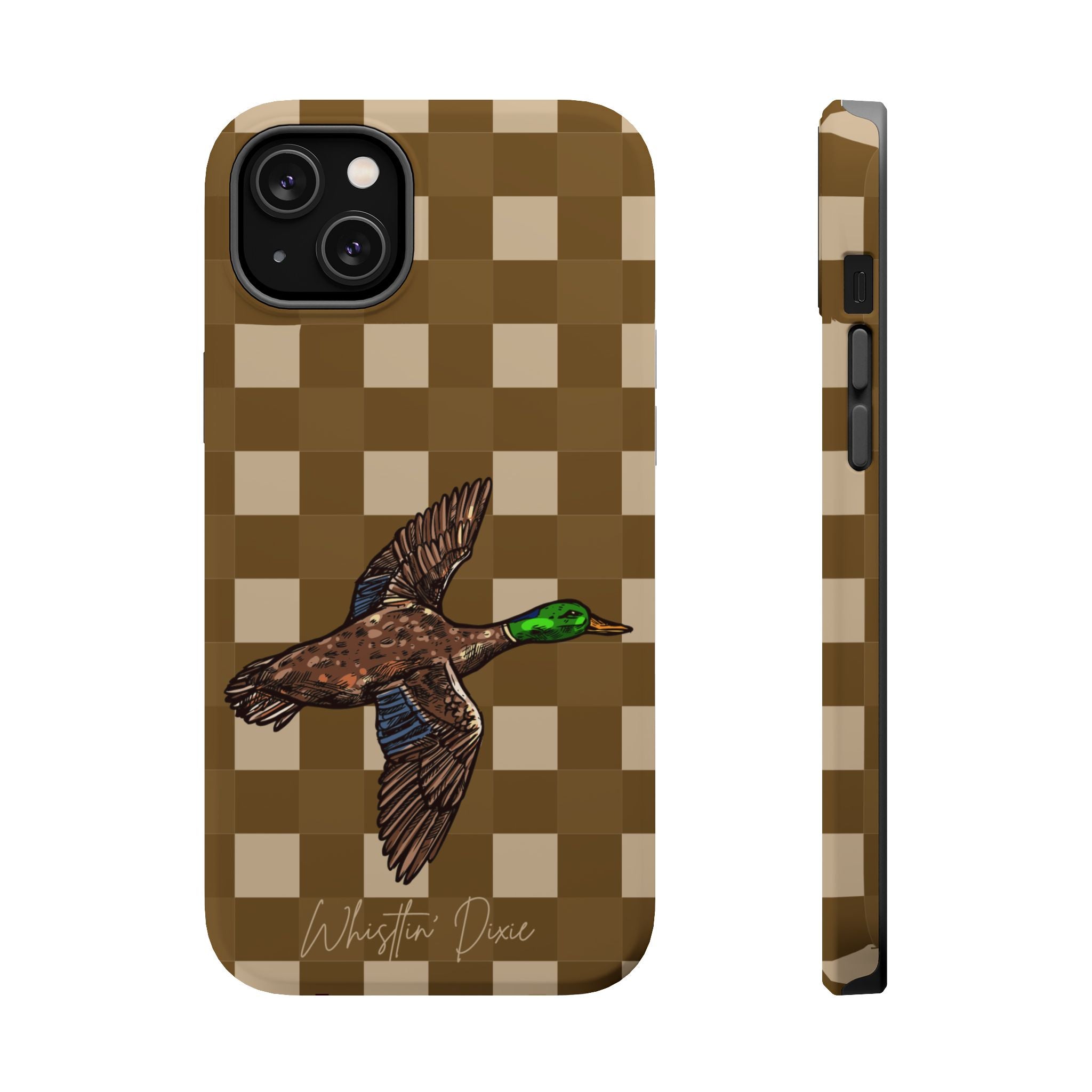 Duck Plaid Magnetic Impact-Resistant Phone Case