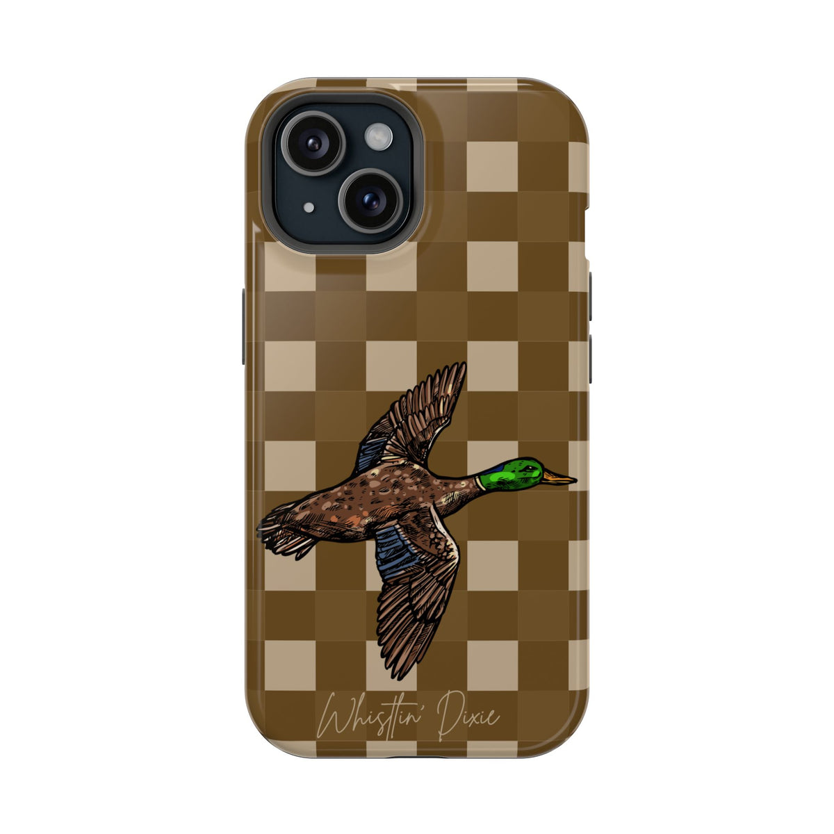 Duck Plaid Magnetic Impact-Resistant Phone Case