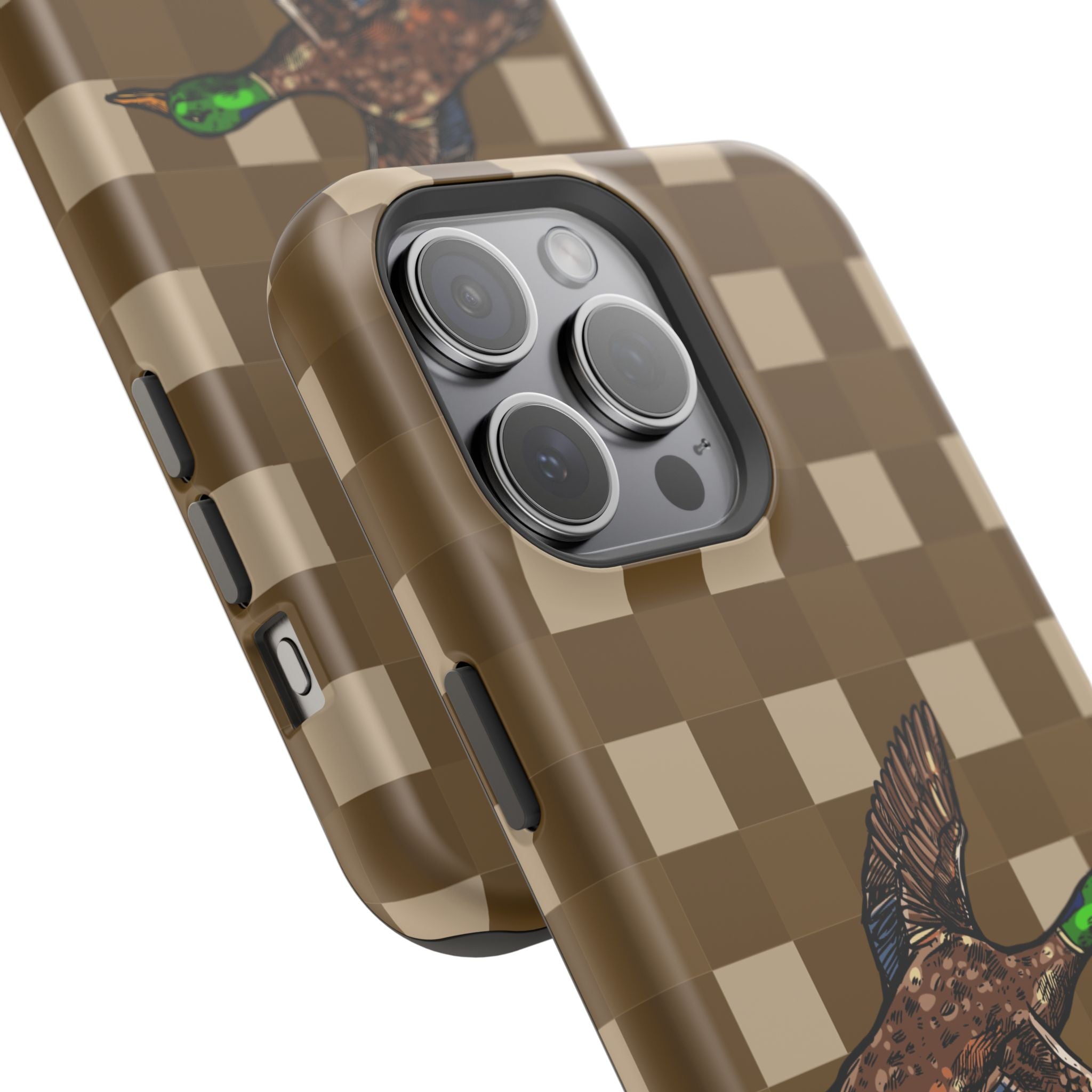 Duck Plaid Magnetic Impact-Resistant Phone Case
