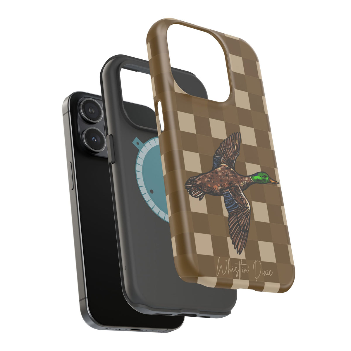 Duck Plaid Magnetic Impact-Resistant Phone Case