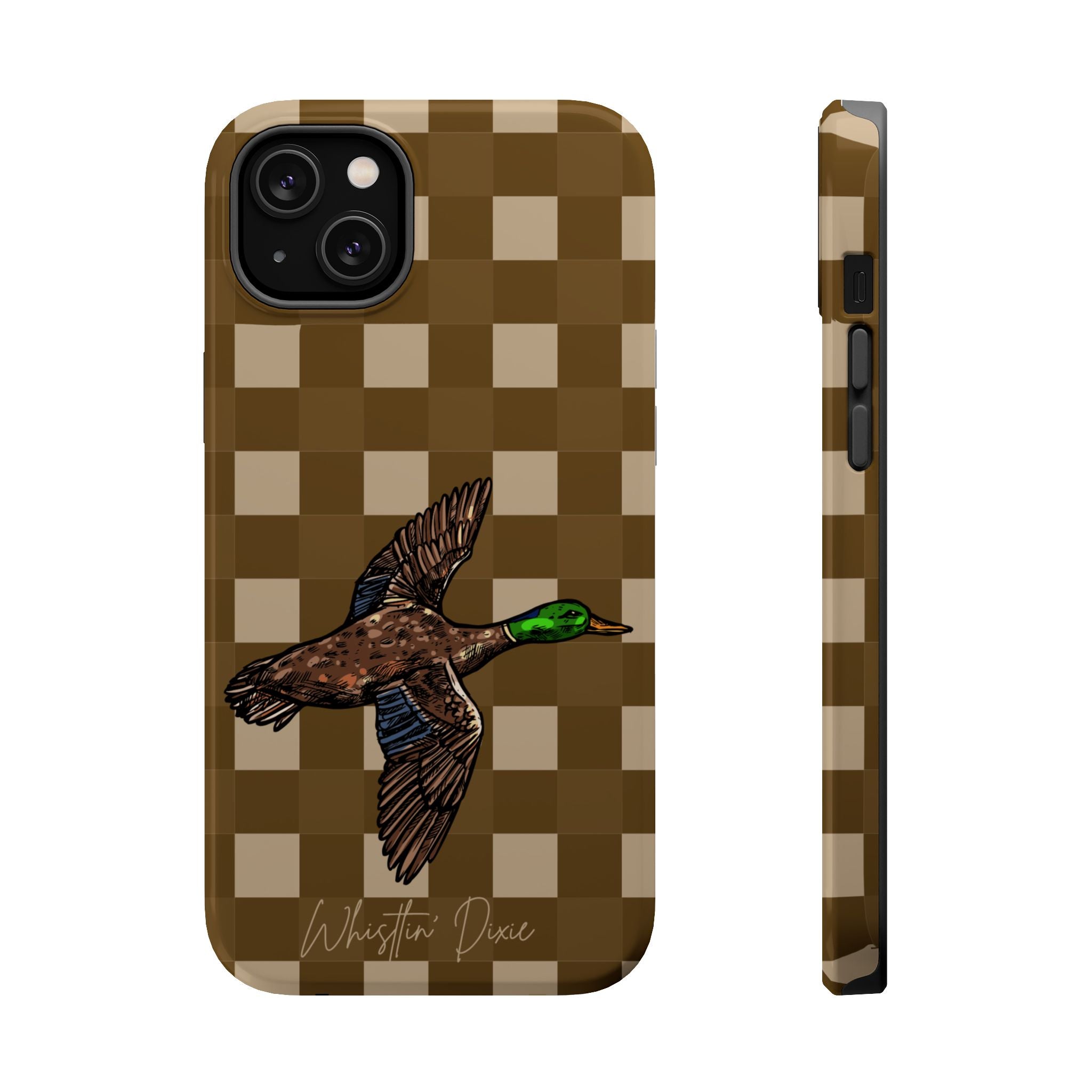 Duck Plaid Magnetic Impact-Resistant Phone Case