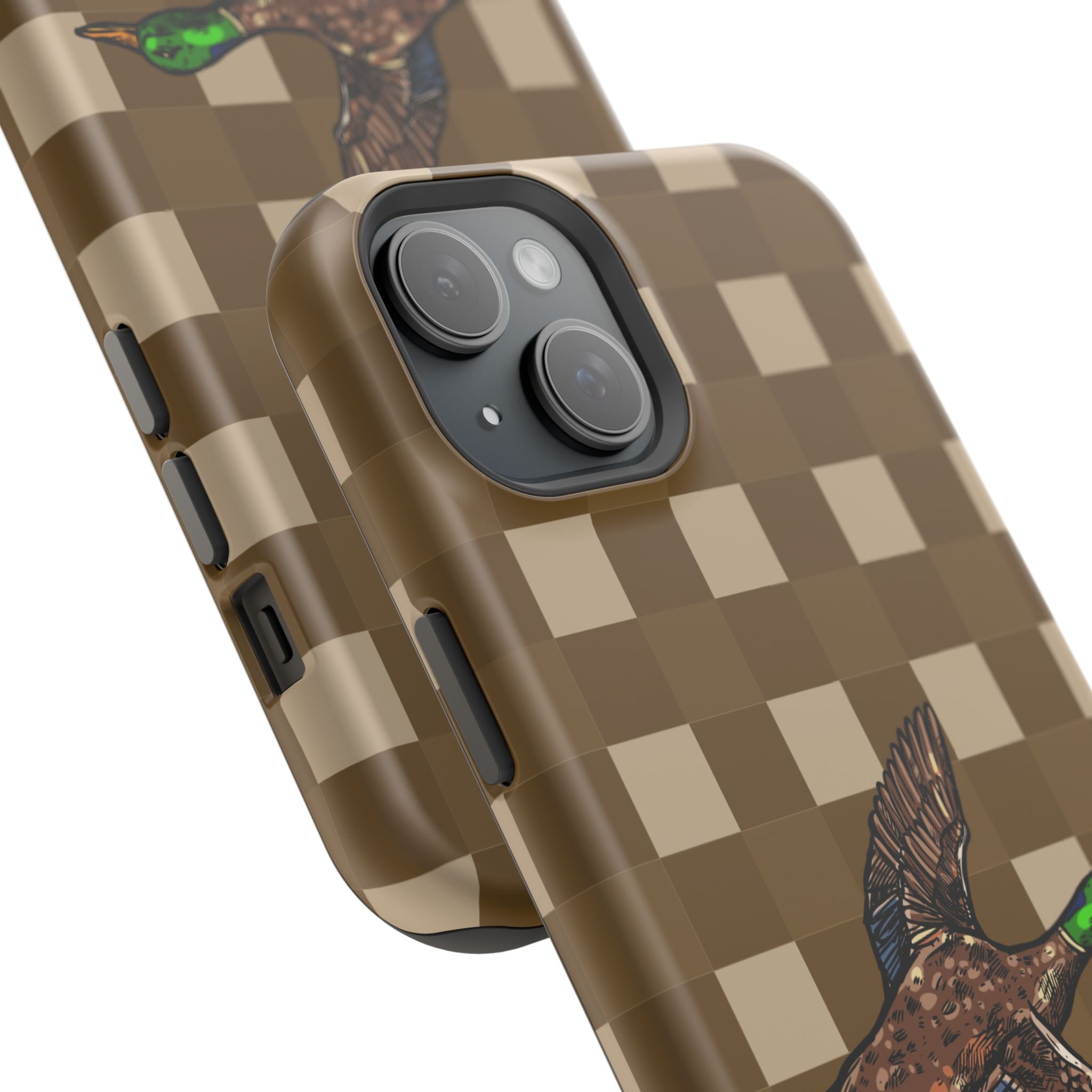 Duck Plaid Magnetic Impact-Resistant Phone Case