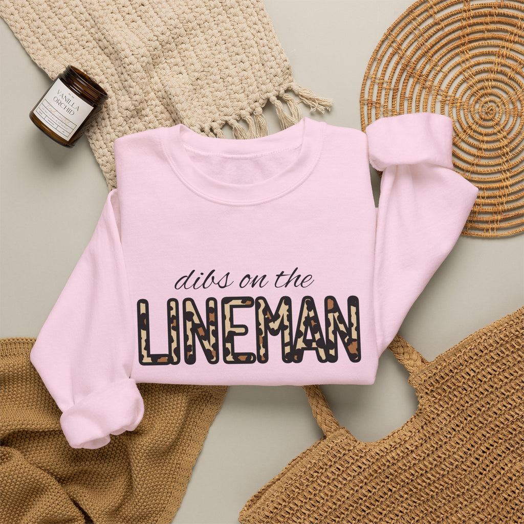 Dibs on the Lineman Crewneck Sweatshirt — Lineman Appreciation Pullover