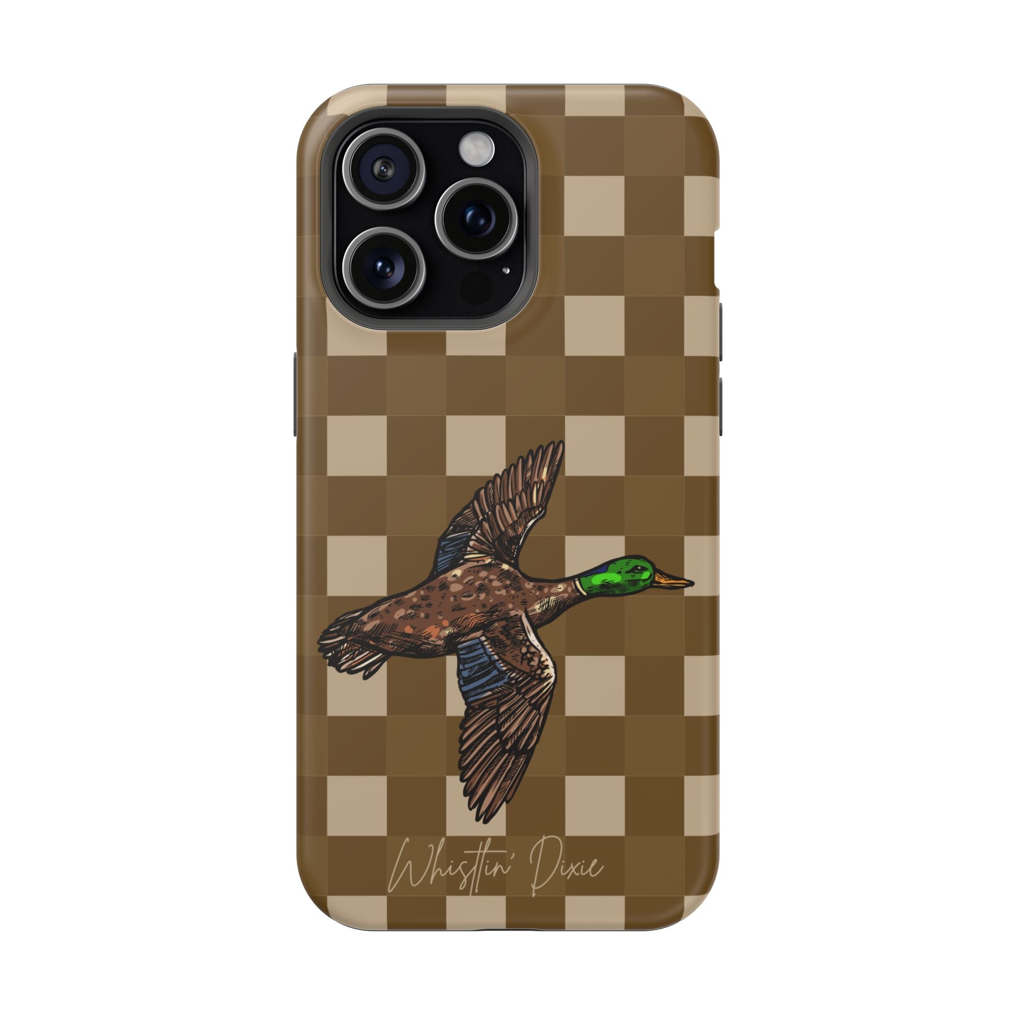Duck Plaid Magnetic Impact-Resistant Phone Case