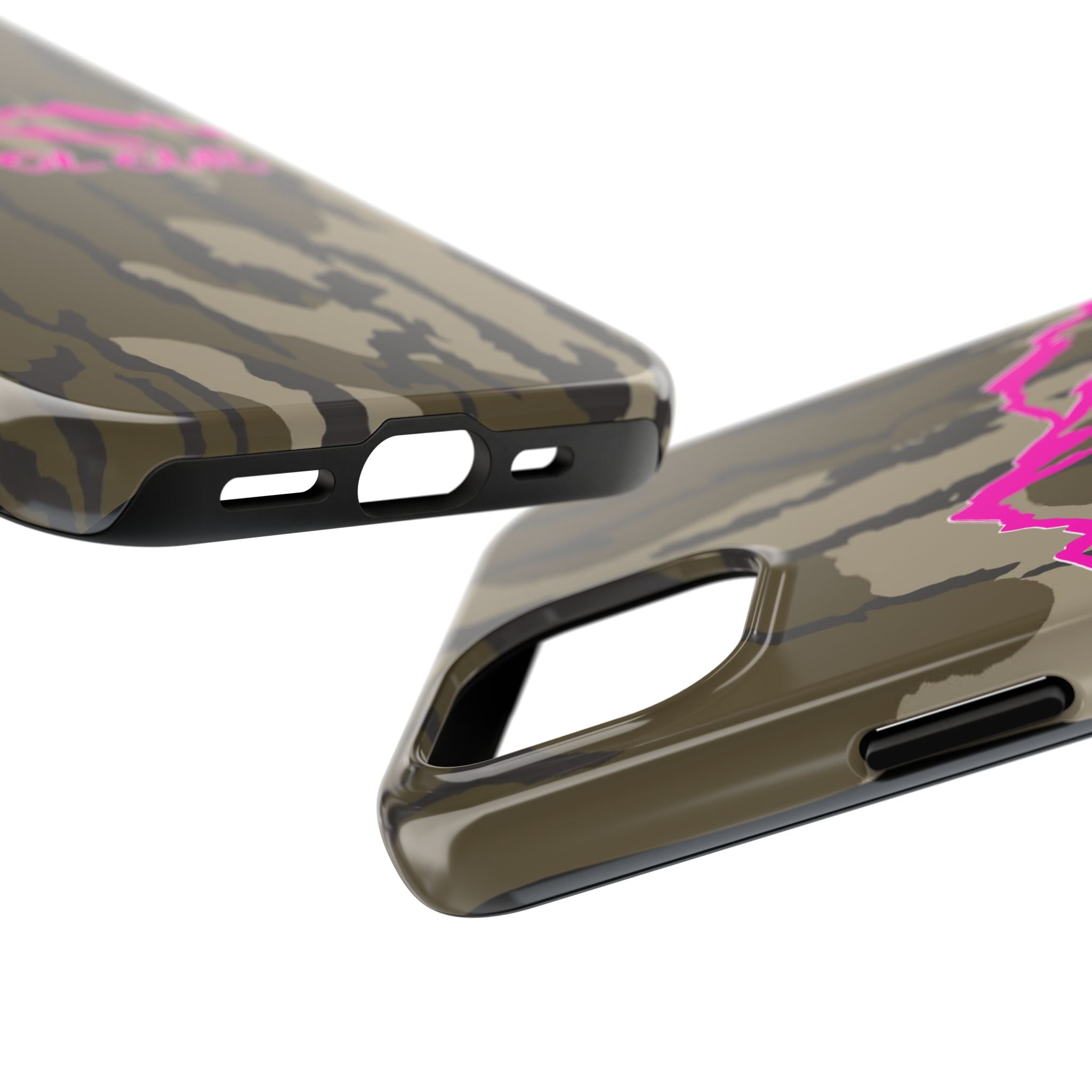 Camo 'Damnd Ol Cur' Tough Phone Case — Pink Mountain Protective Cover