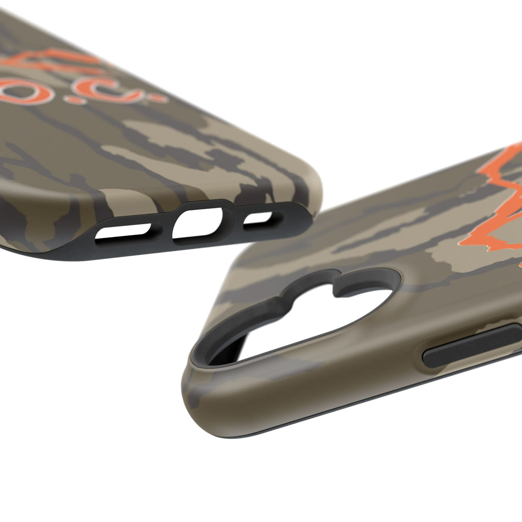 Camouflage Impact-Resistant Phone Case — D.O.C. Mountain Logo