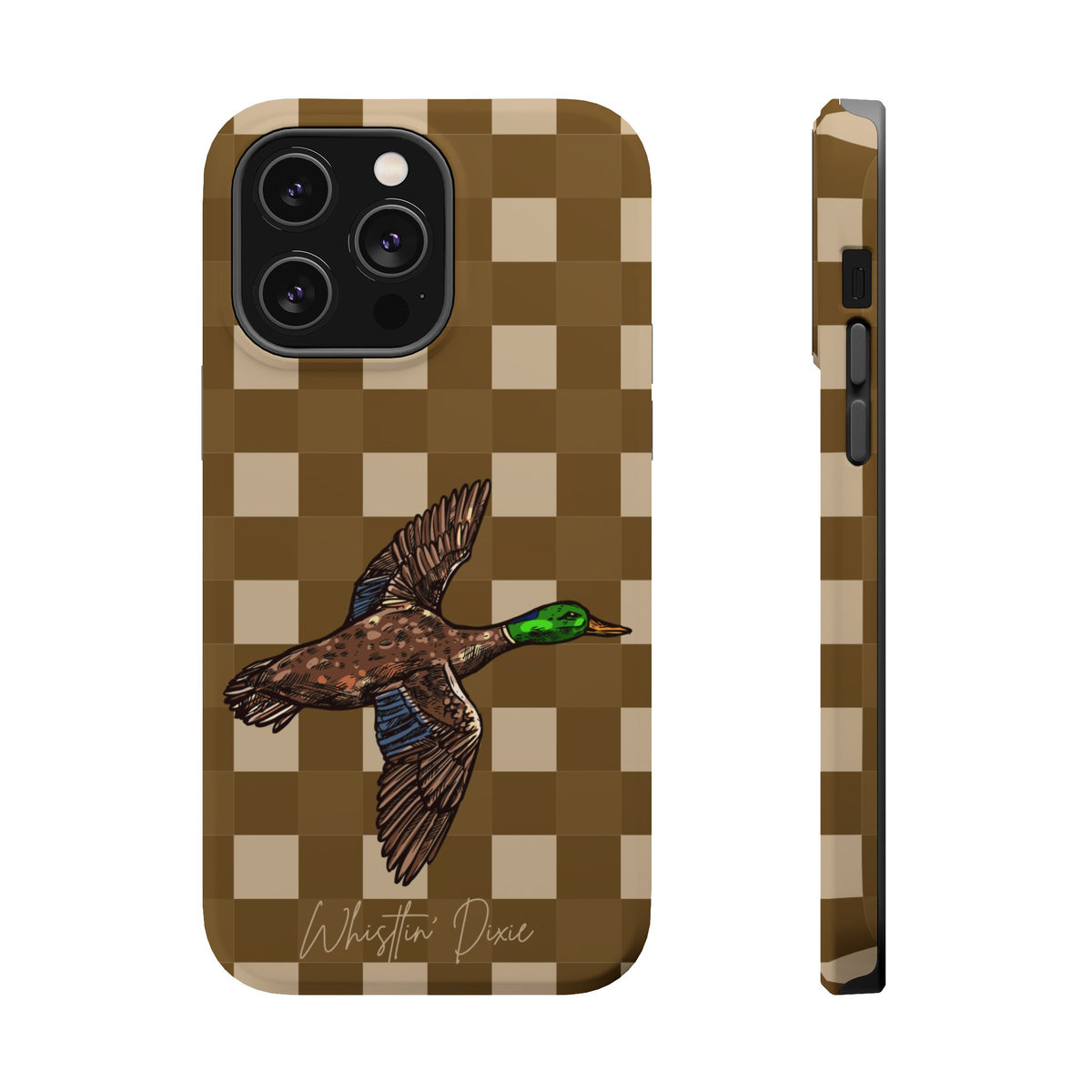 Duck Plaid Magnetic Impact-Resistant Phone Case