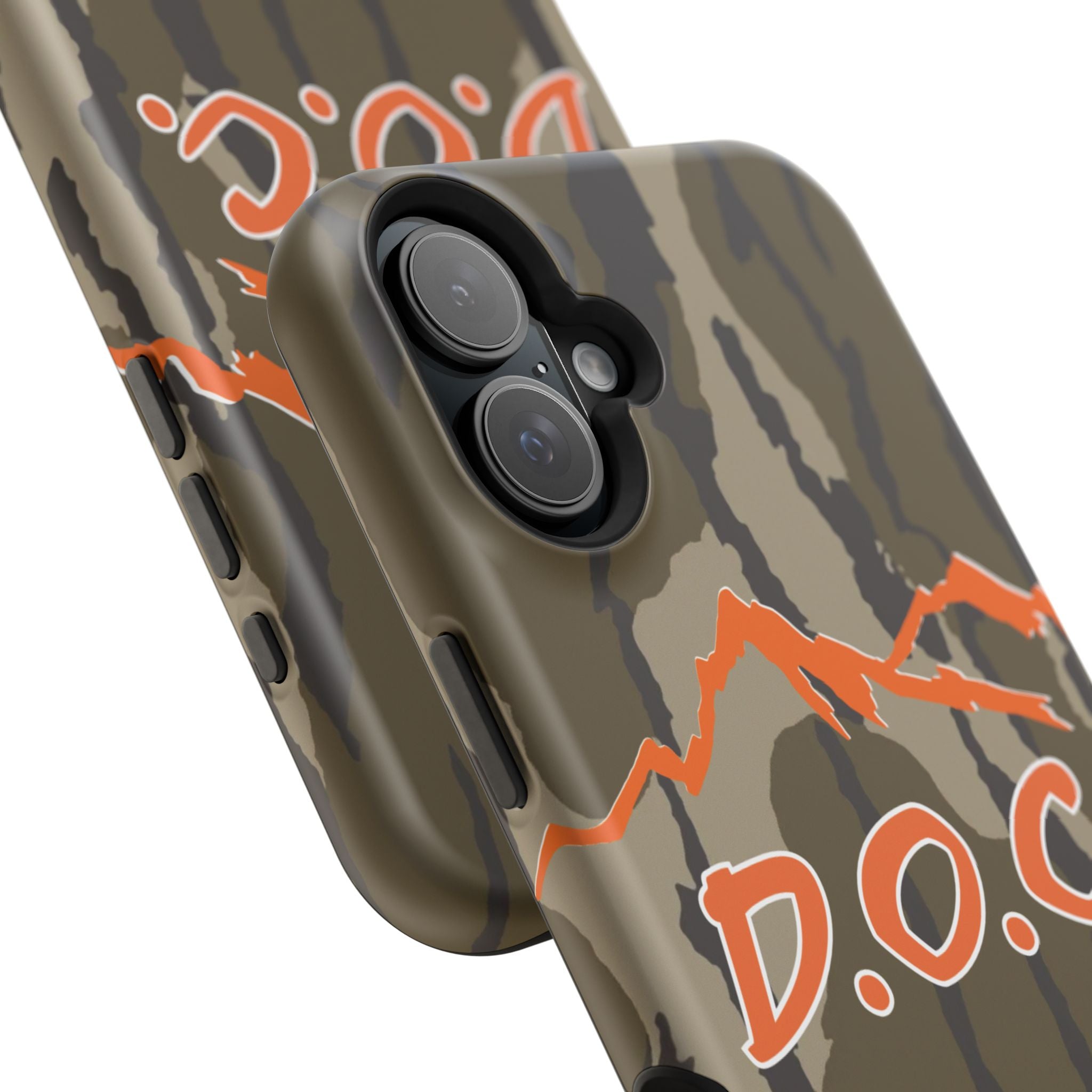 Camouflage Impact-Resistant Phone Case — D.O.C. Mountain Logo