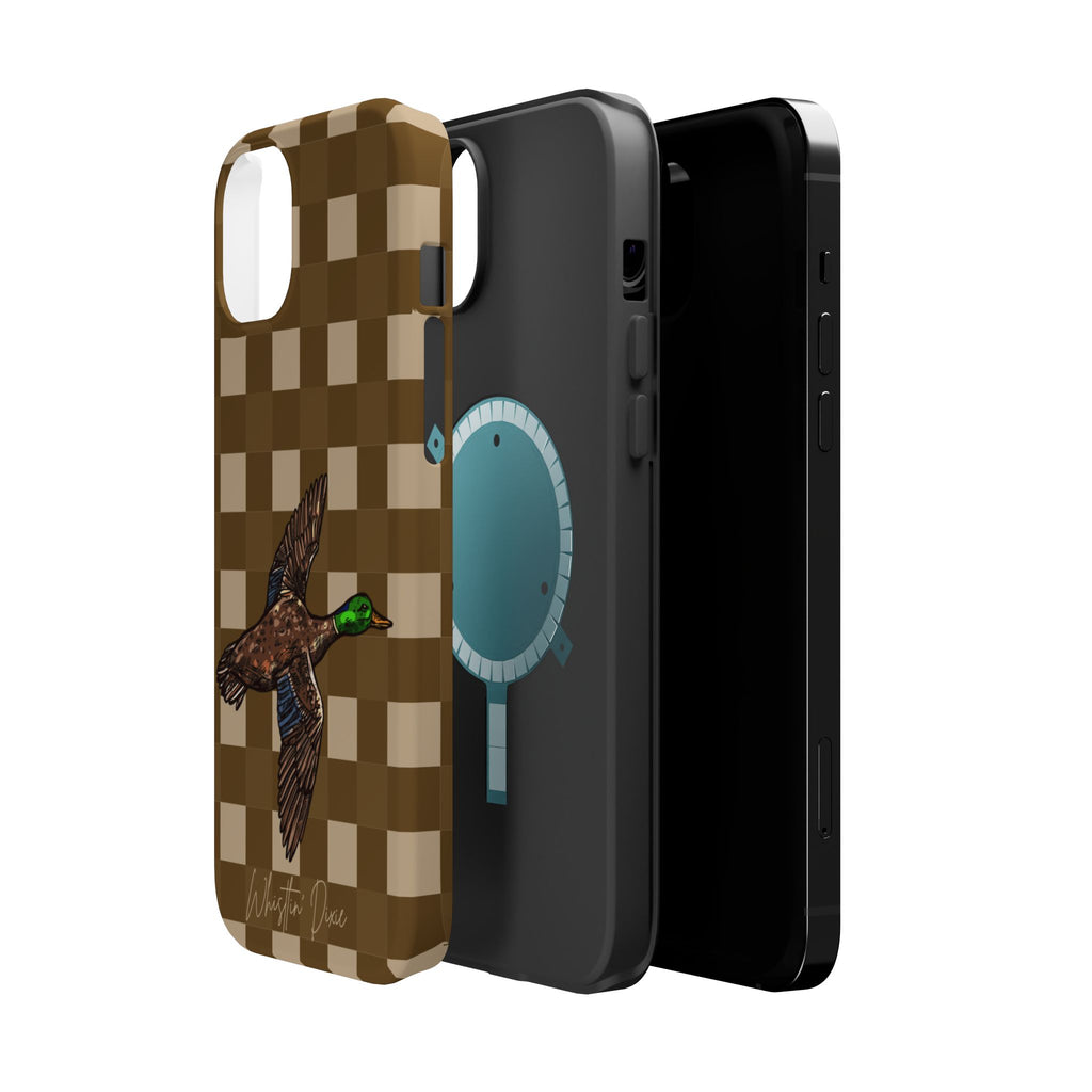 Duck Plaid Magnetic Impact-Resistant Phone Case