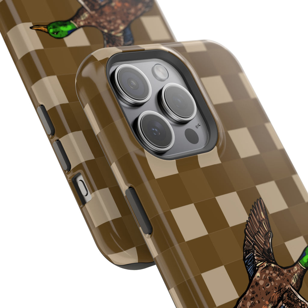 Duck Plaid Magnetic Impact-Resistant Phone Case