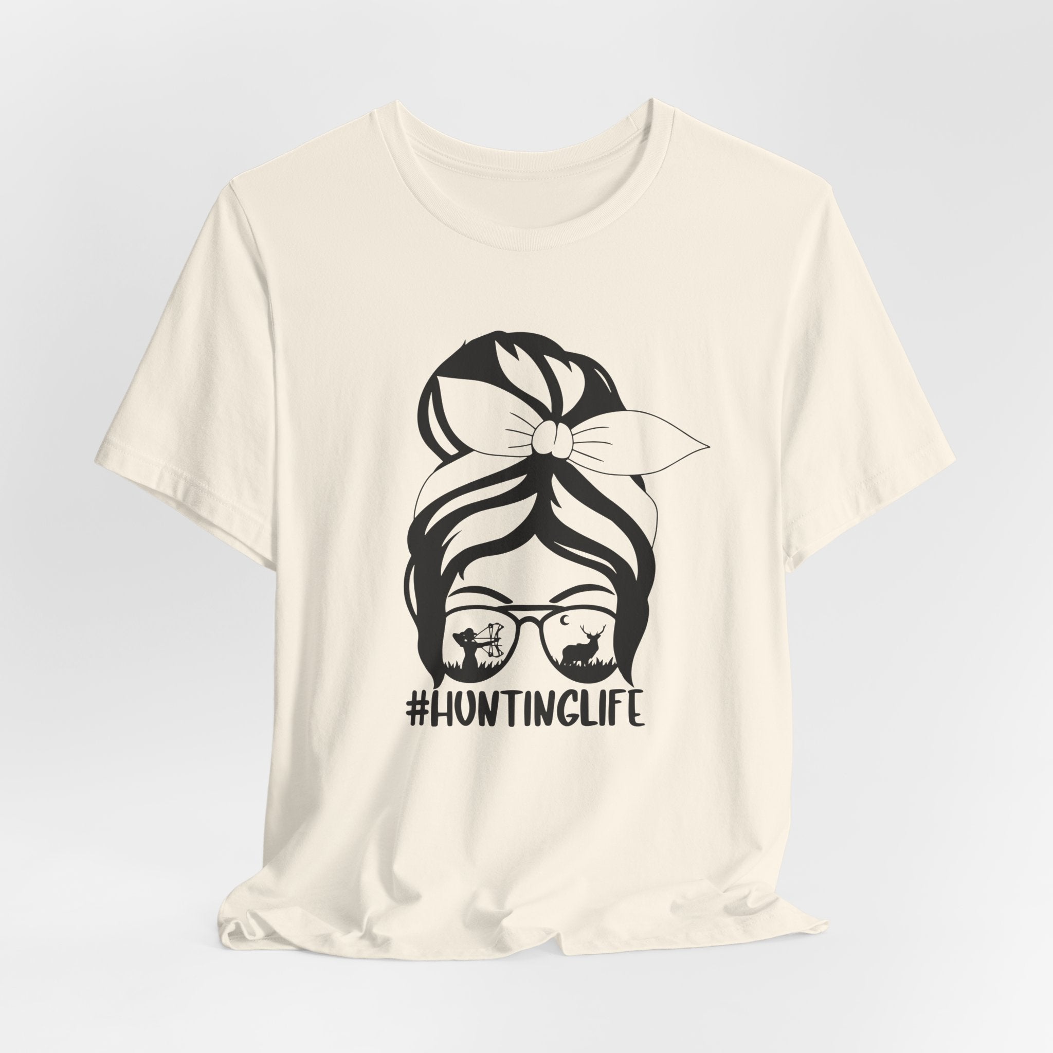 Hunting Life Graphic Tee — Bandana Bun & Sunglasses #HuntingLife Shirt