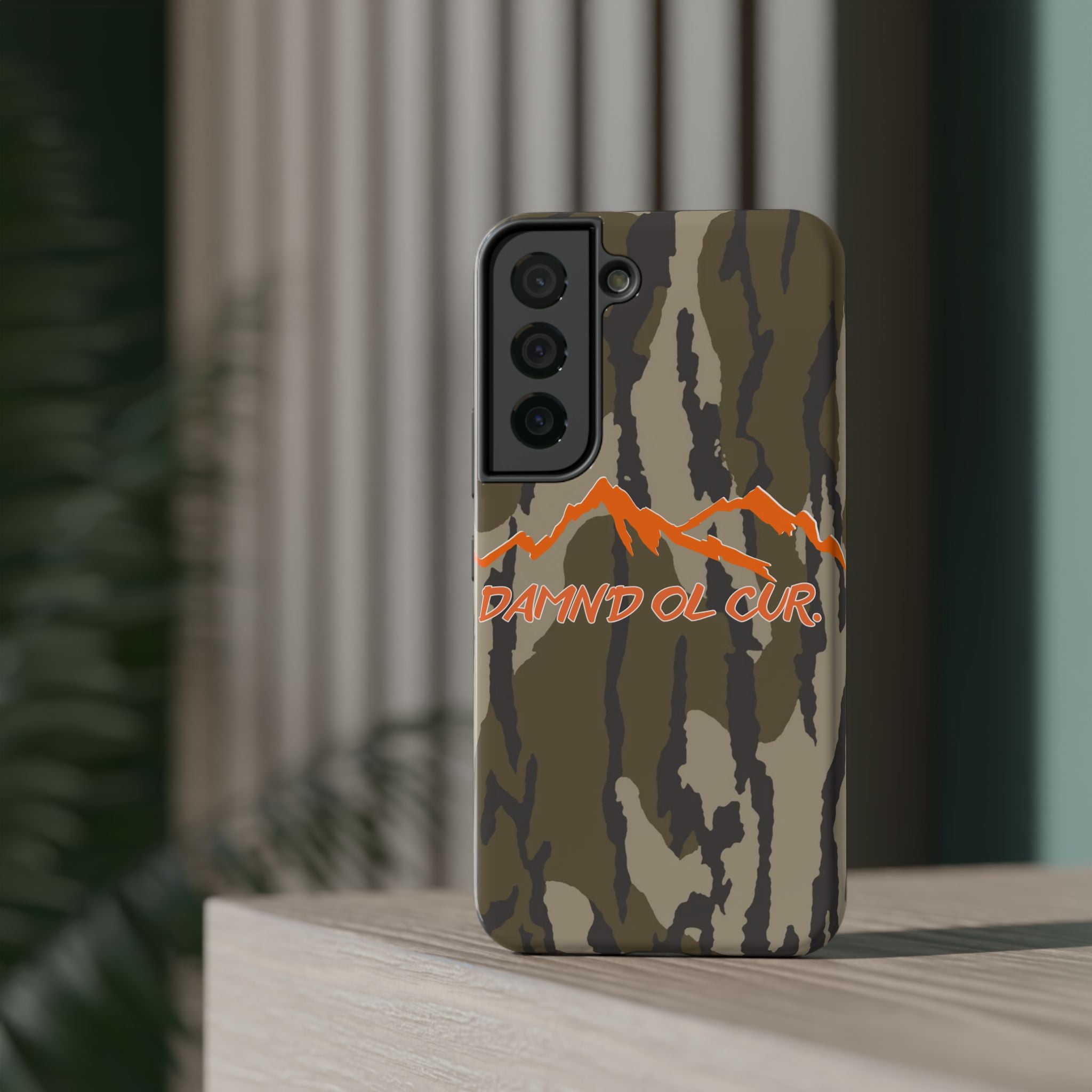 Camo Mountain Impact-Resistant Phone Case — 'Damn'd O'Clur' Outdoor Protective Cover
