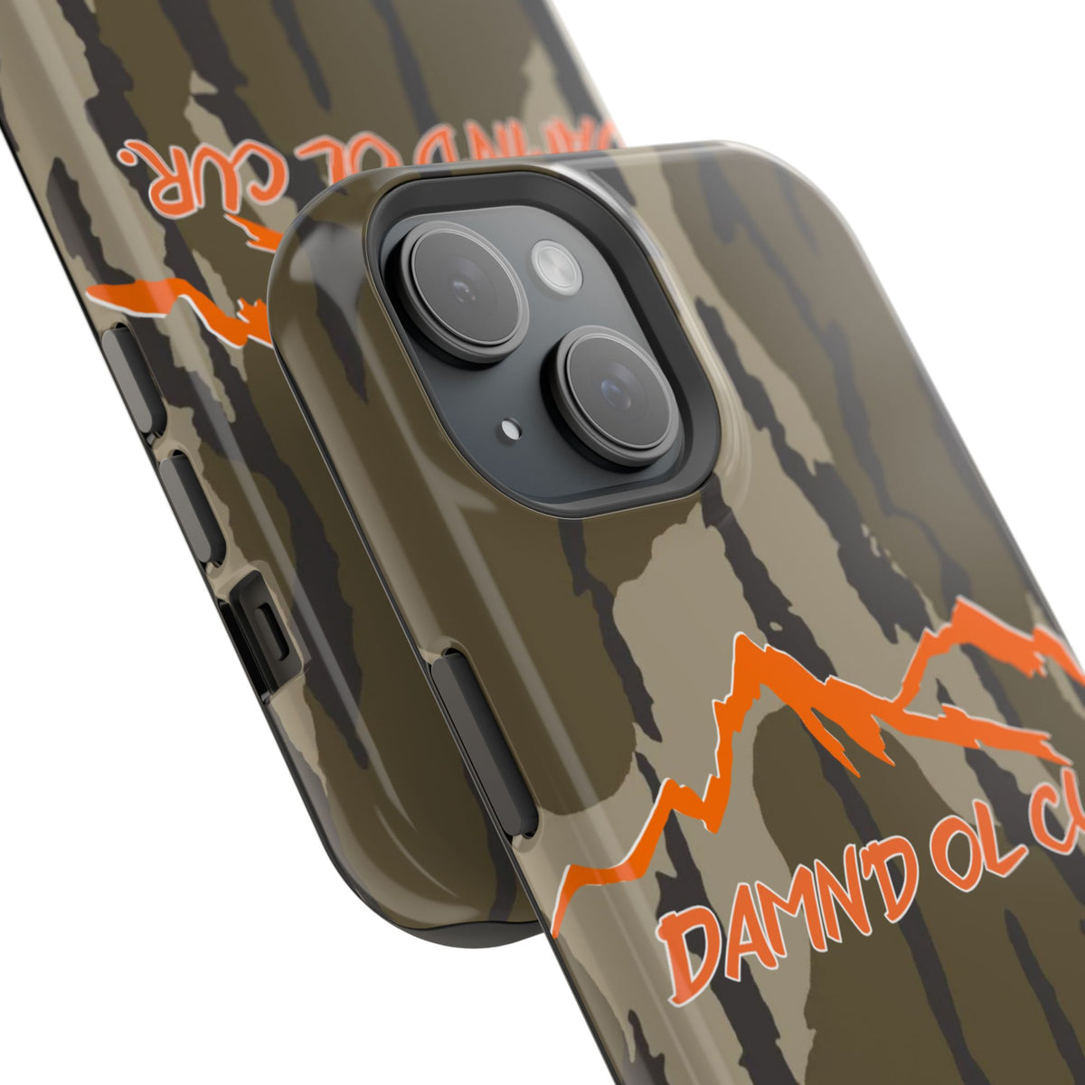 Camo Mountain Impact-Resistant Phone Case — 'Damn'd O'Clur' Outdoor Protective Cover