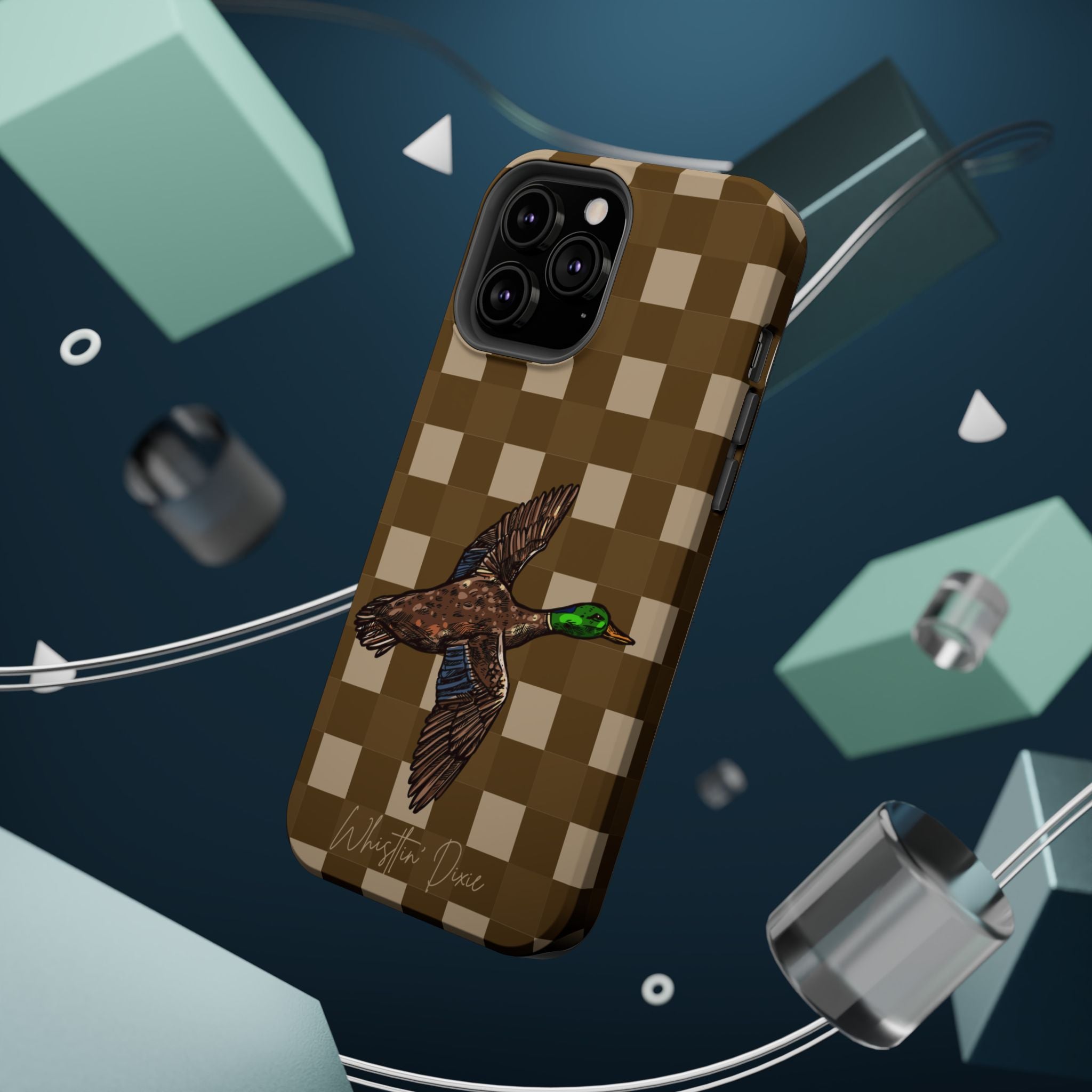 Duck Plaid Magnetic Impact-Resistant Phone Case