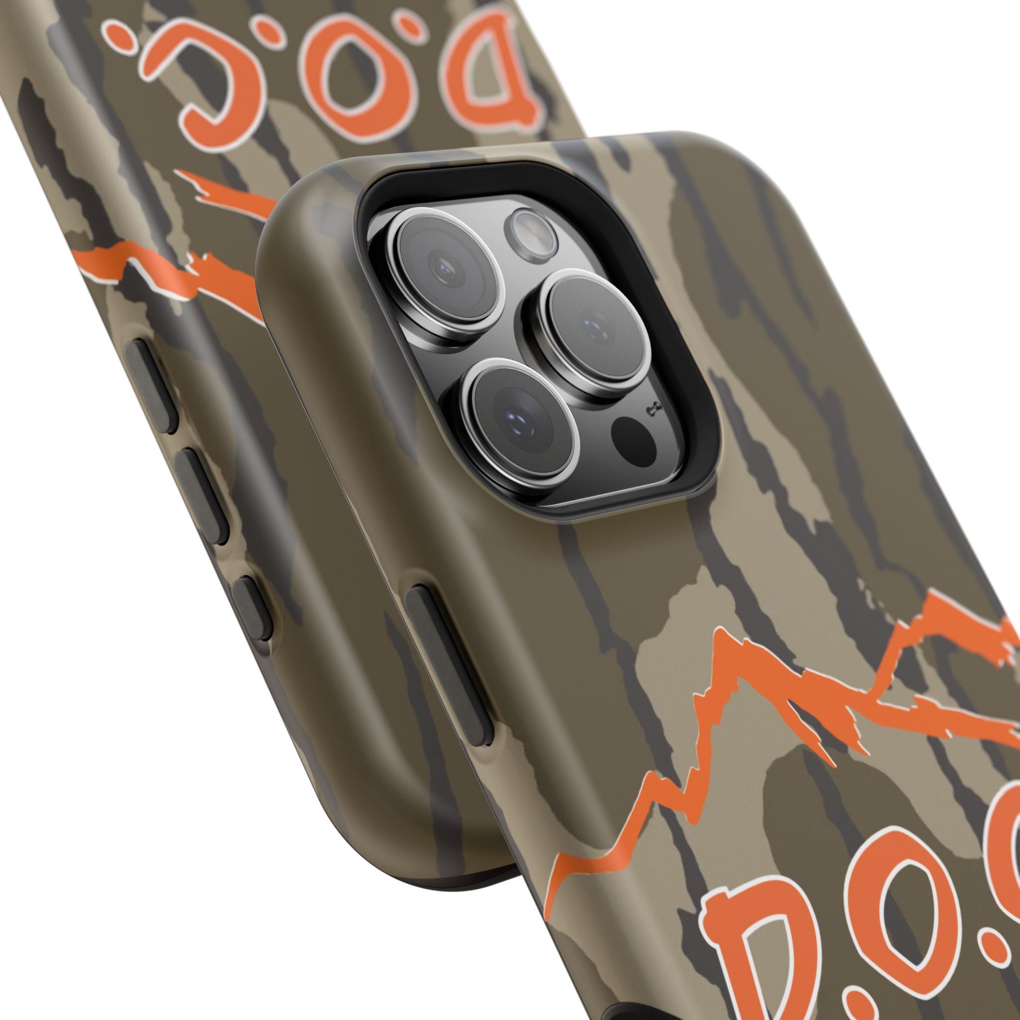 Camouflage Impact-Resistant Phone Case — D.O.C. Mountain Logo