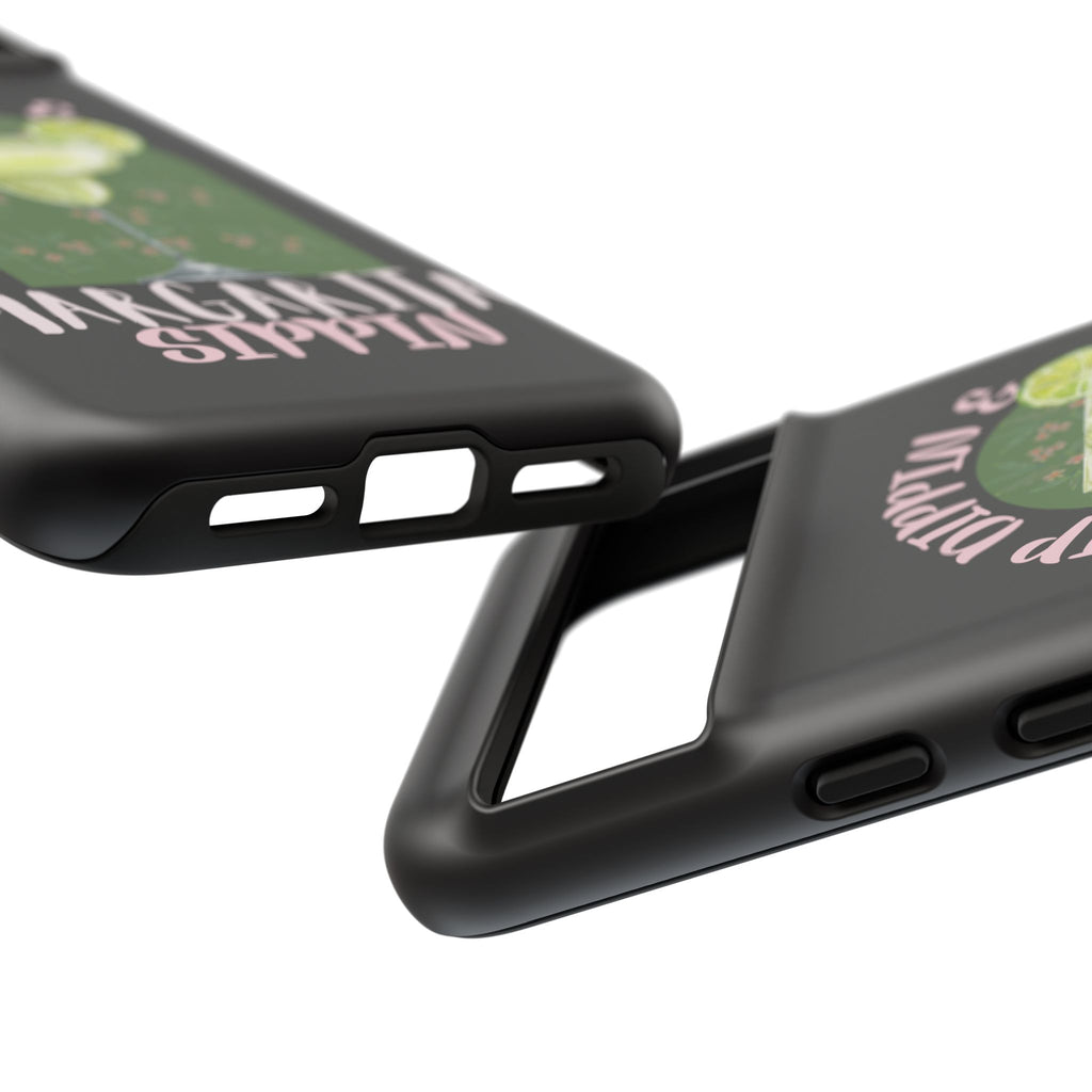 Margarita Sippin' Phone Case – 'Chip Dippin & Margarita Sippin' Cocktail Graphic