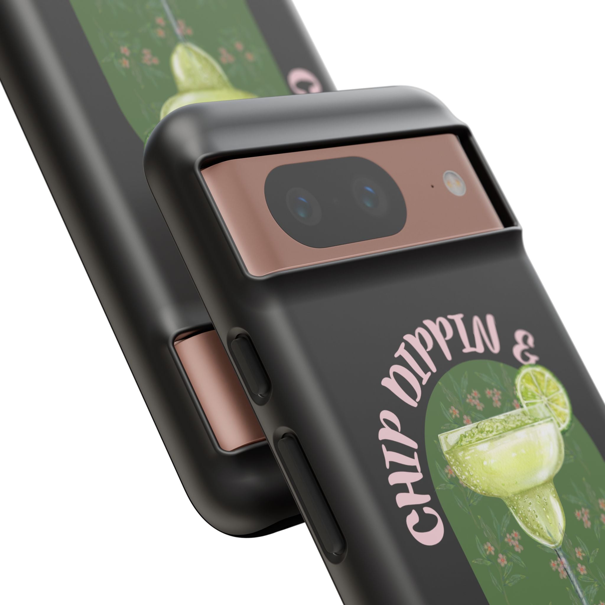Margarita Sippin' Phone Case – 'Chip Dippin & Margarita Sippin' Cocktail Graphic