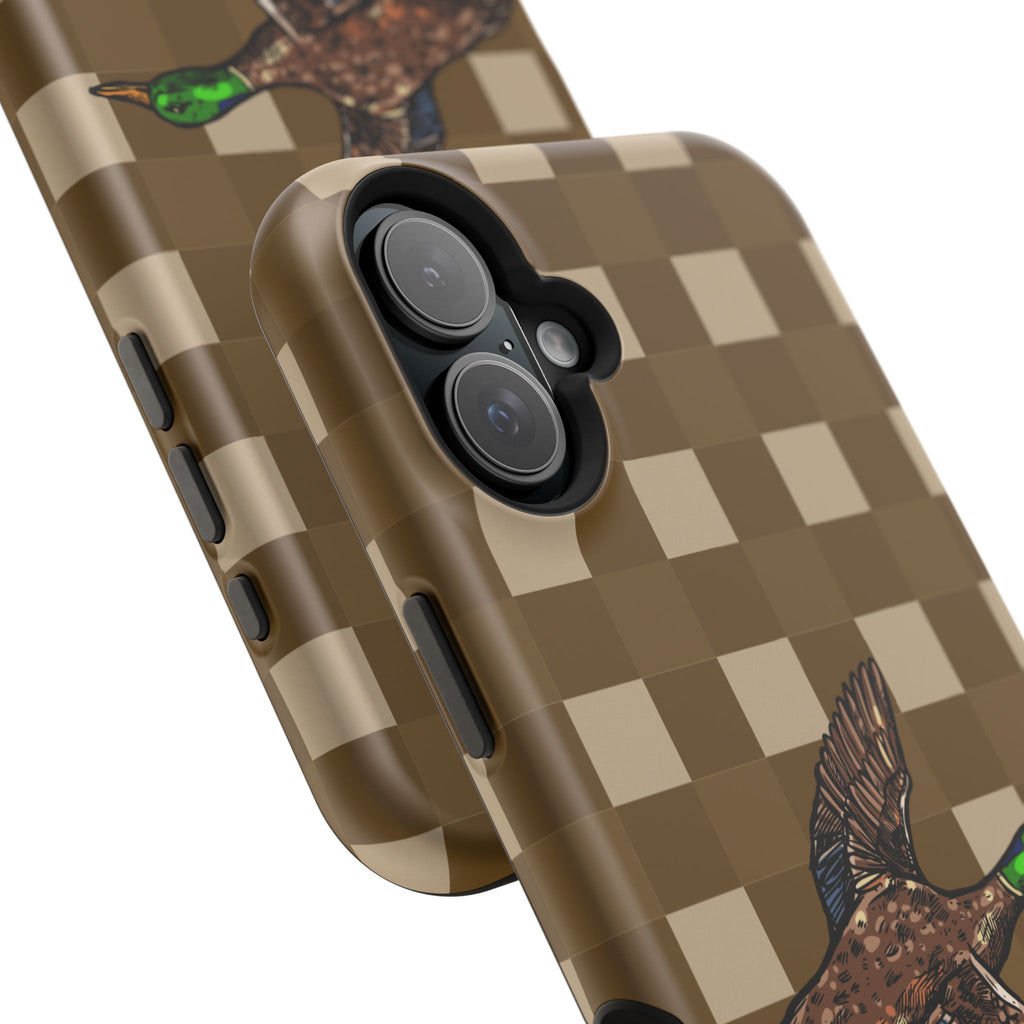 Duck Plaid Magnetic Impact-Resistant Phone Case