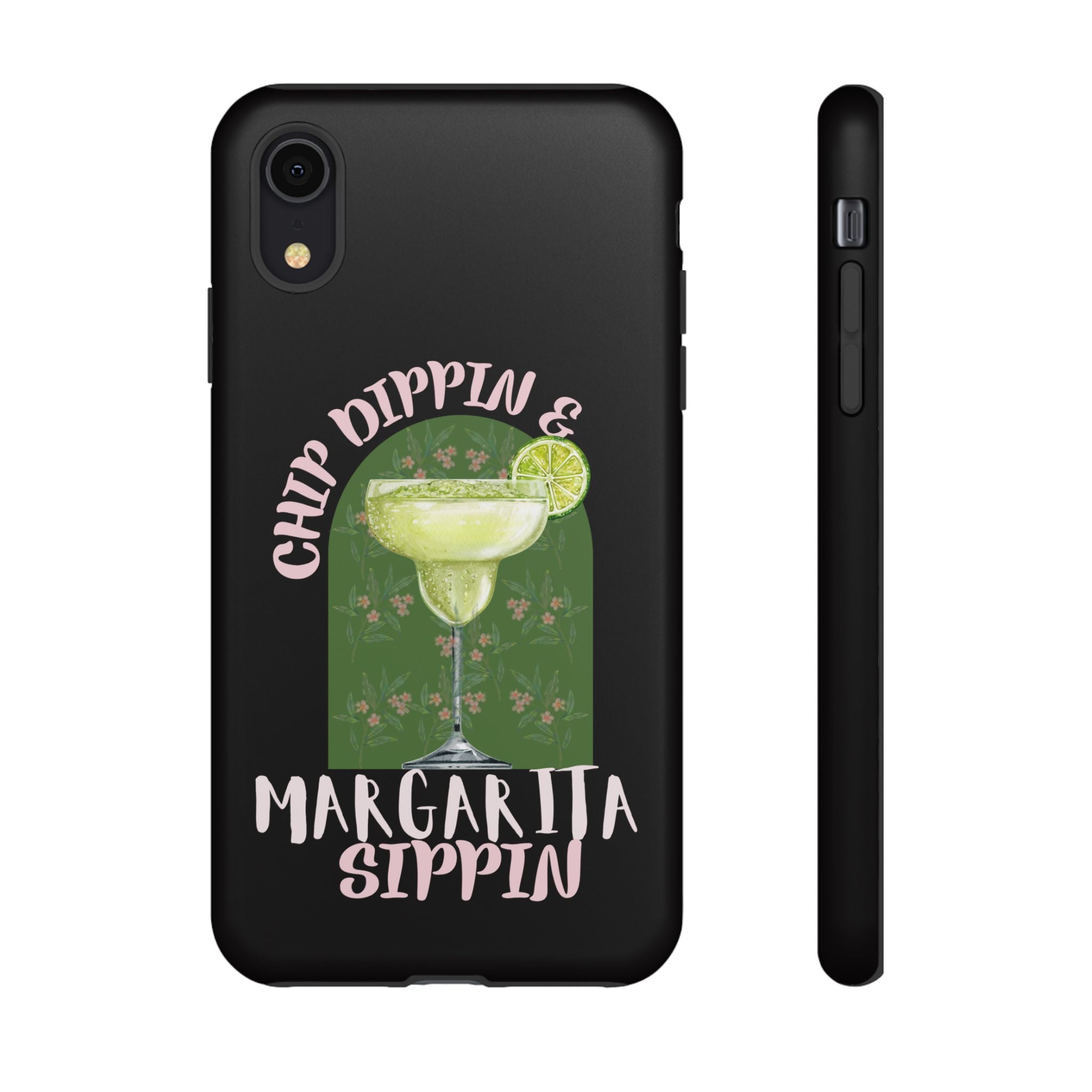 Margarita Sippin' Phone Case – 'Chip Dippin & Margarita Sippin' Cocktail Graphic