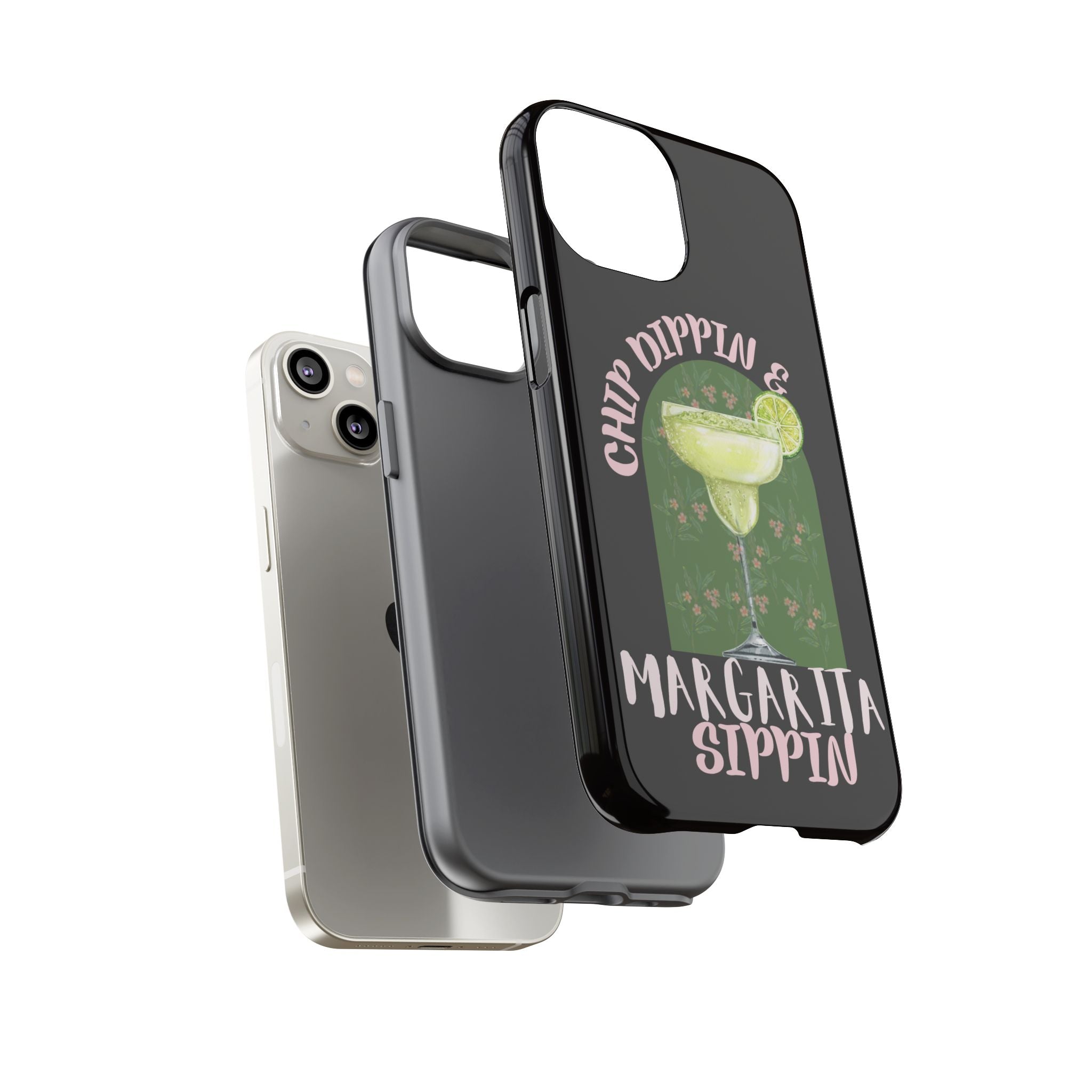 Margarita Sippin' Phone Case – 'Chip Dippin & Margarita Sippin' Cocktail Graphic