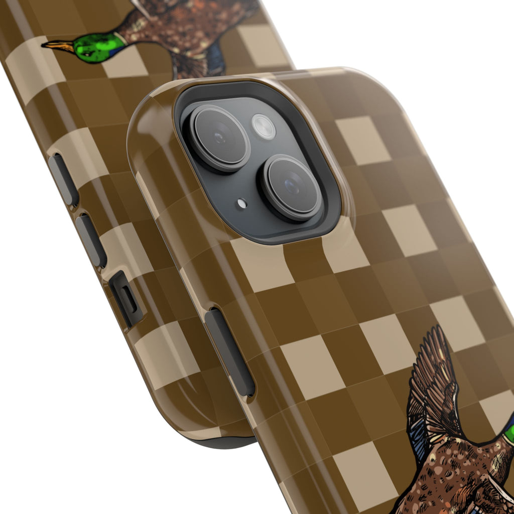 Duck Plaid Magnetic Impact-Resistant Phone Case