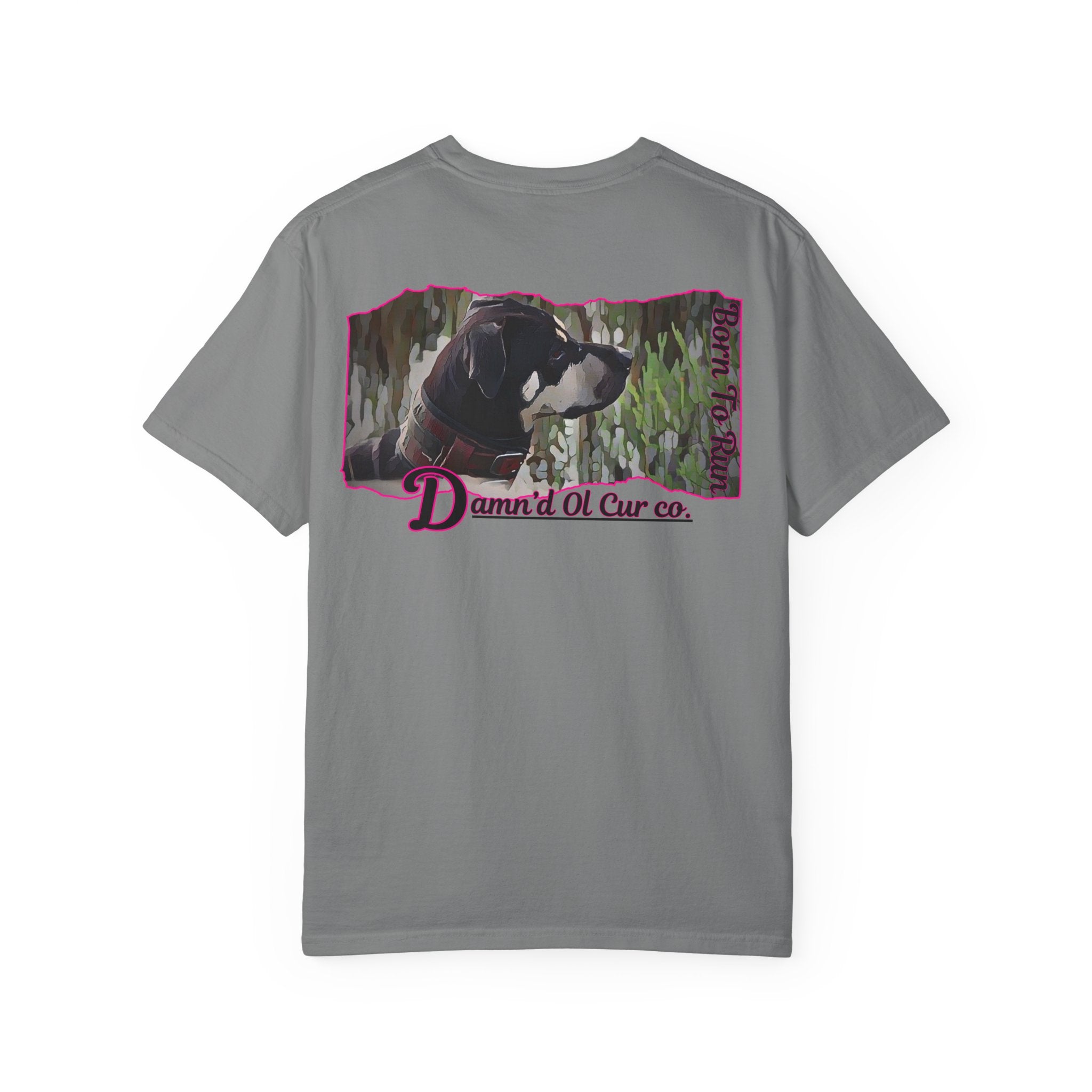 Dog Portrait T‑Shirt — 'Damn'd Ol Cur Co.' Graphic Tee