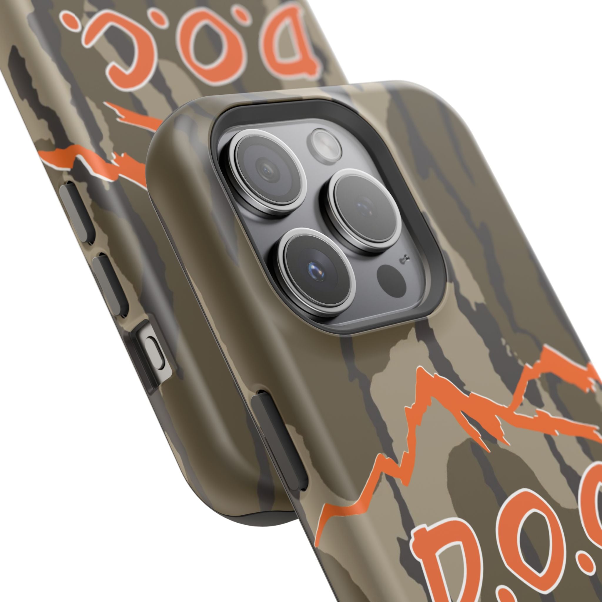 Camouflage Impact-Resistant Phone Case — D.O.C. Mountain Logo