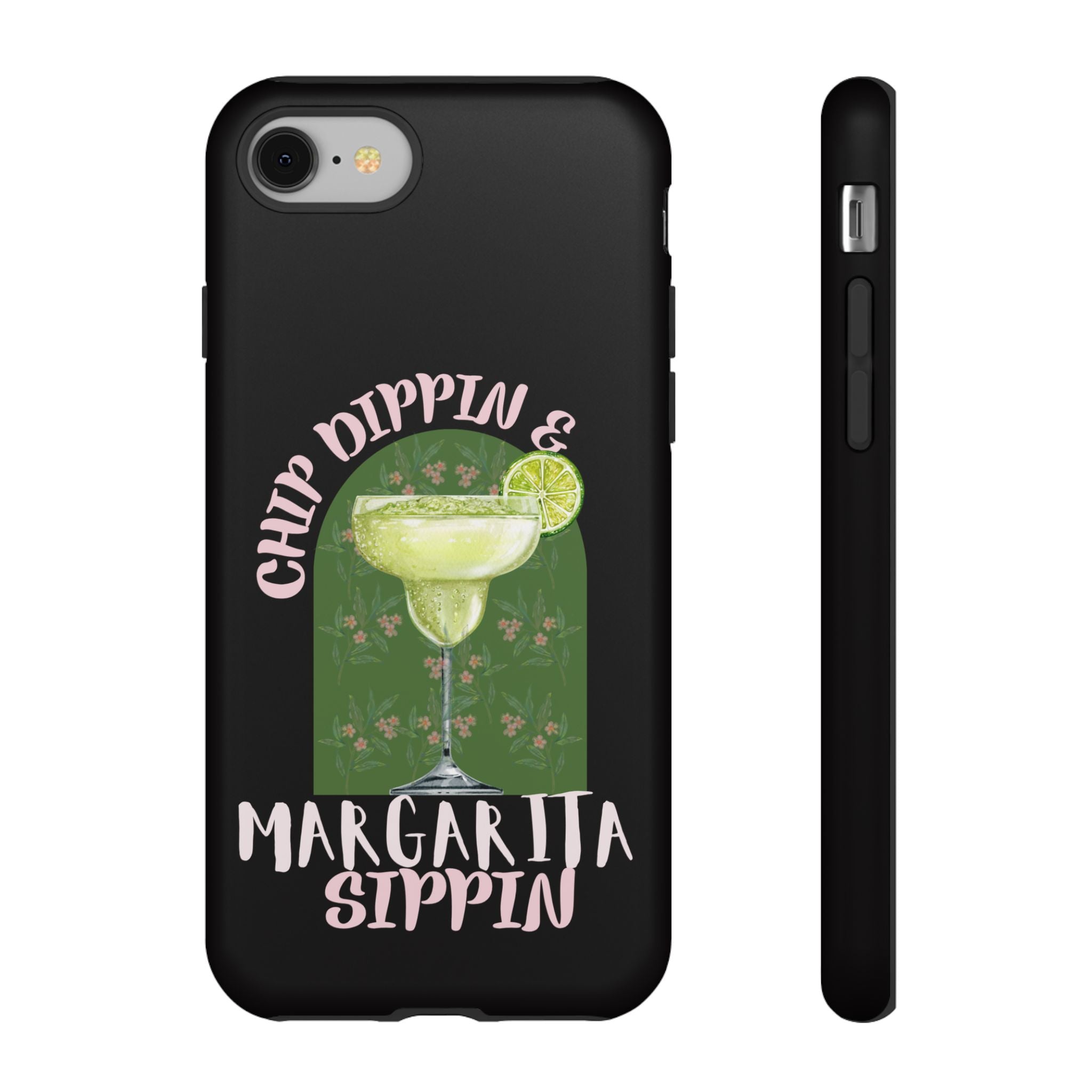 Margarita Sippin' Phone Case – 'Chip Dippin & Margarita Sippin' Cocktail Graphic