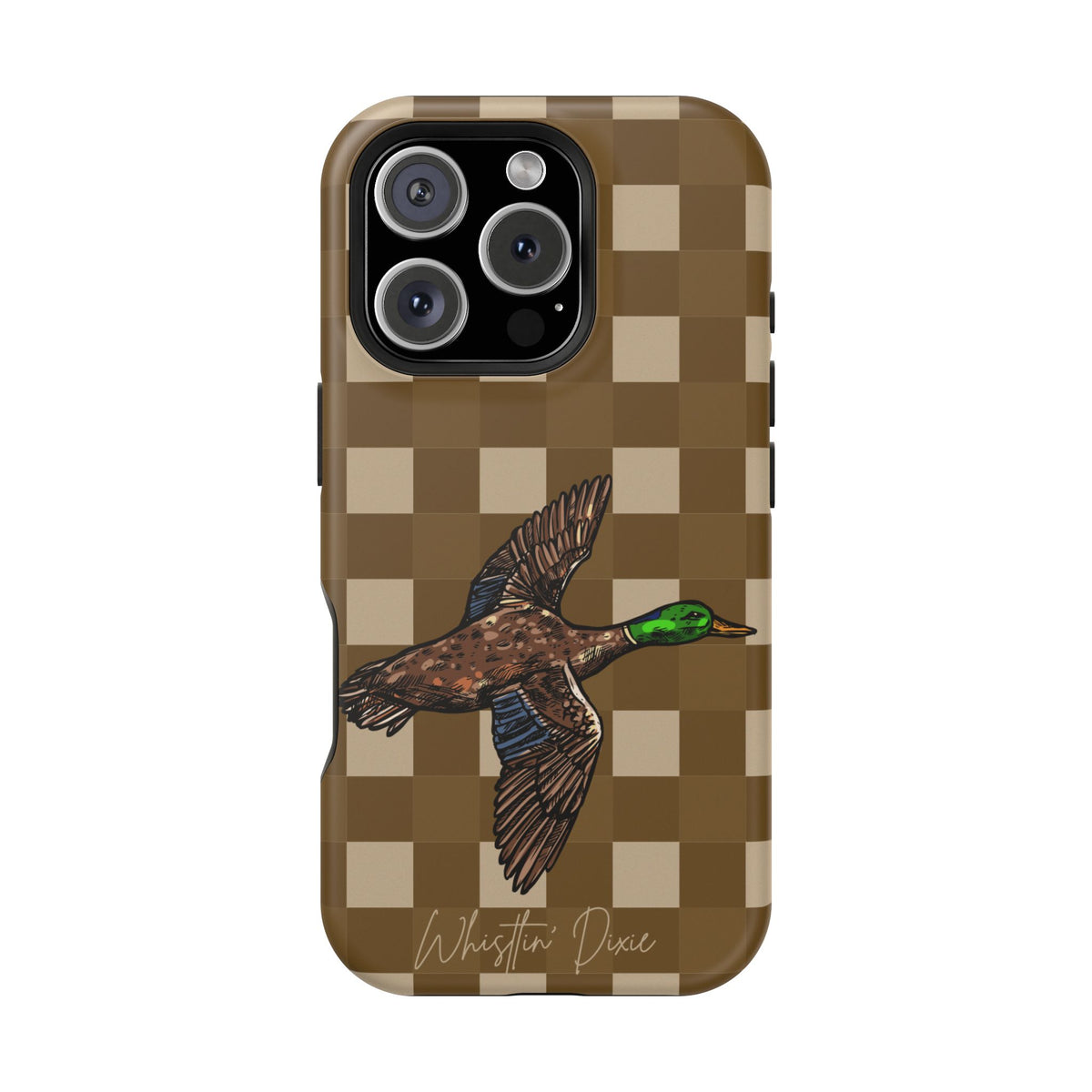 Duck Plaid Magnetic Impact-Resistant Phone Case