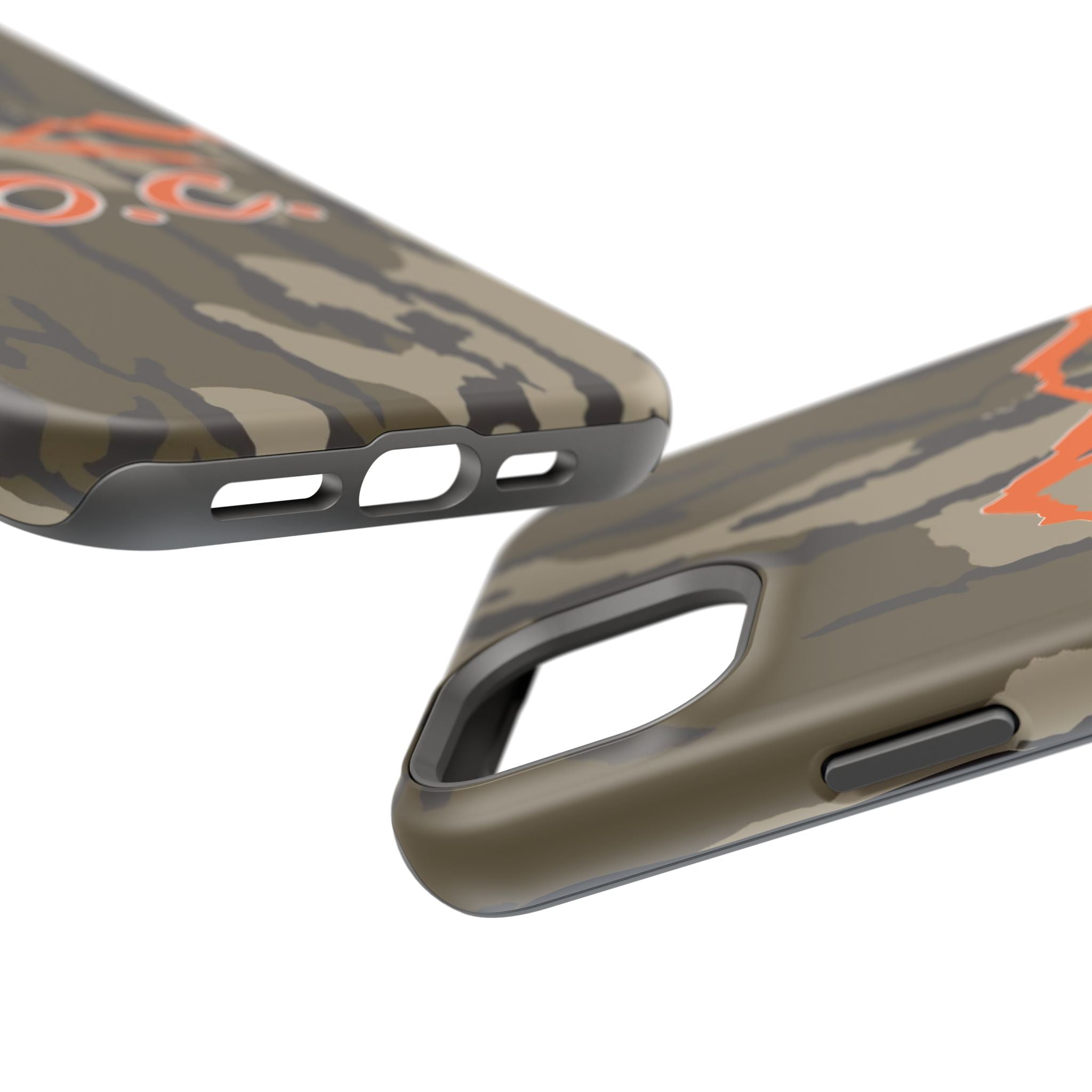Camouflage Impact-Resistant Phone Case — D.O.C. Mountain Logo