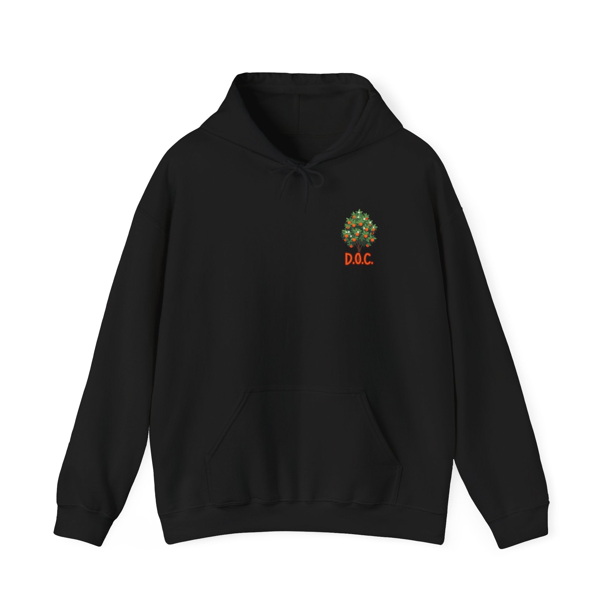 Tree Emblem Hoodie - Tiny Green Tree with DAC Text Chest Logo