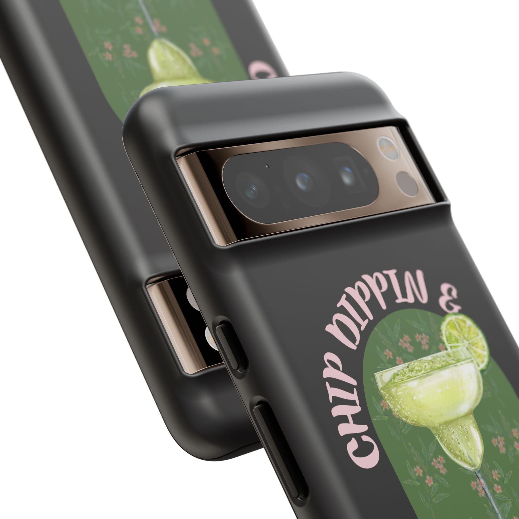 Margarita Sippin' Phone Case – 'Chip Dippin & Margarita Sippin' Cocktail Graphic