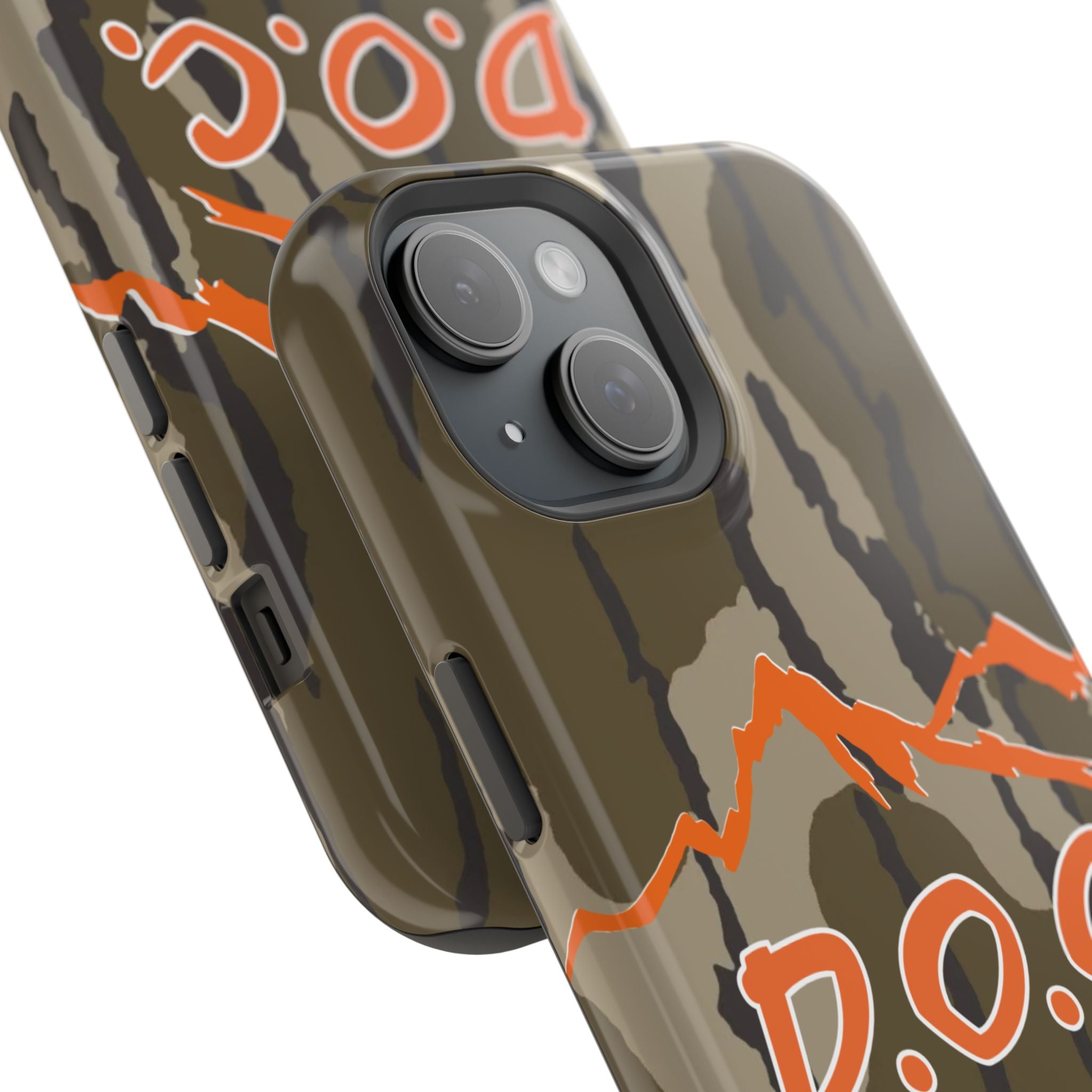 Camouflage Impact-Resistant Phone Case — D.O.C. Mountain Logo