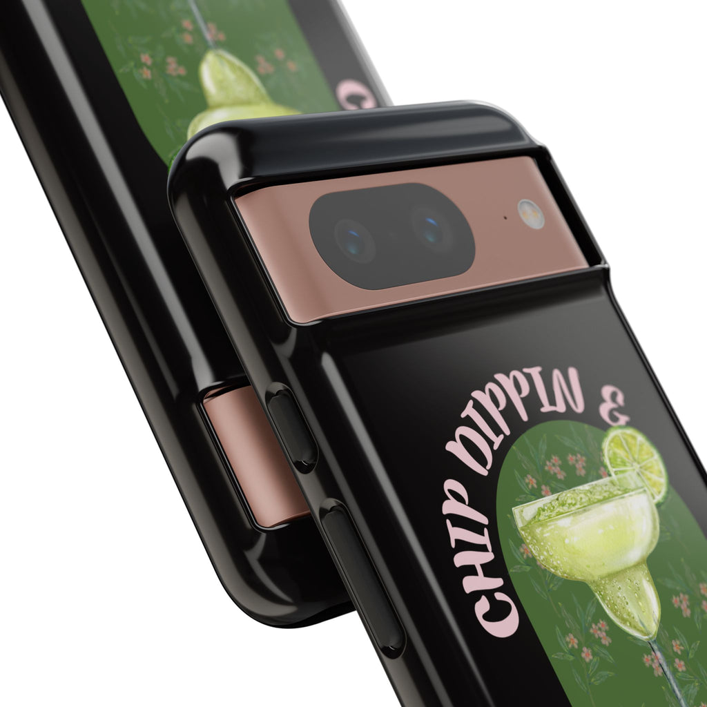 Margarita Sippin' Phone Case – 'Chip Dippin & Margarita Sippin' Cocktail Graphic