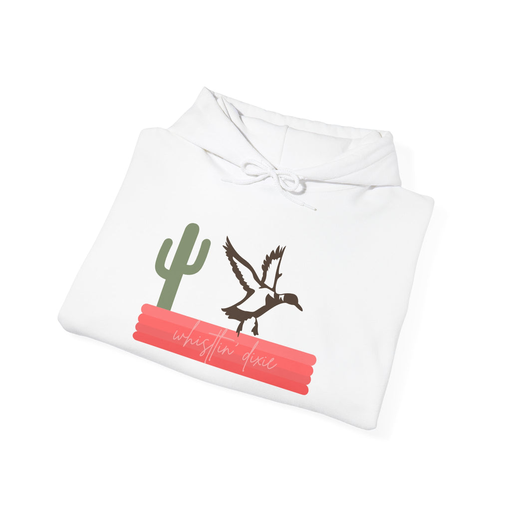 Desert Duck Hoodie — Southwestern Cactus & Duck Graphic Pullover