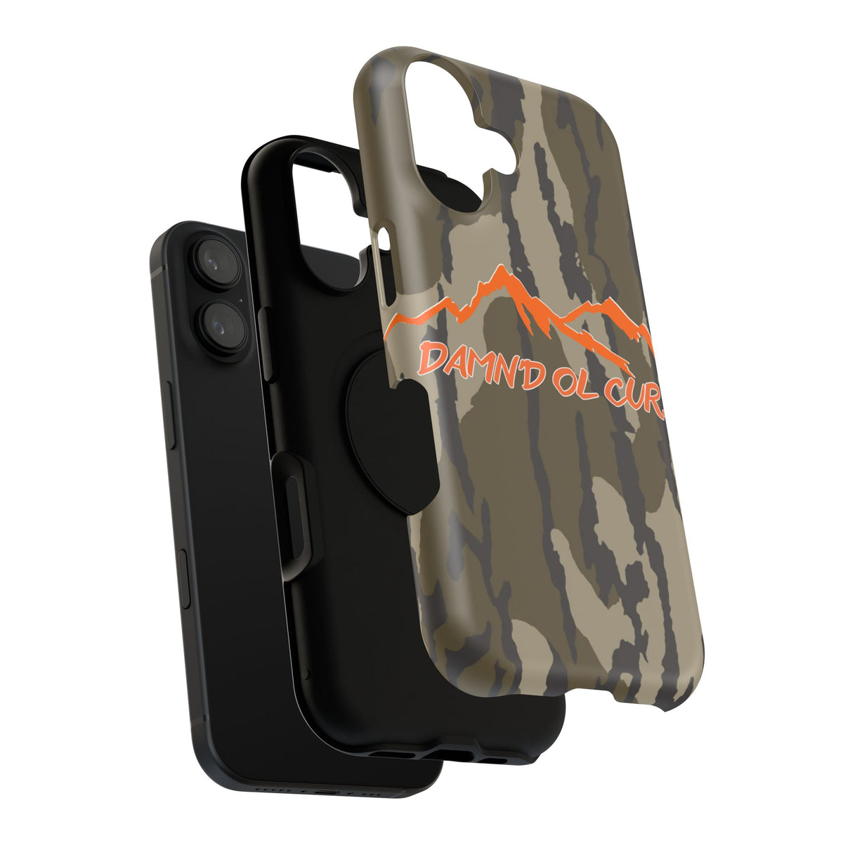 Camo Mountain Impact-Resistant Phone Case — 'Damn'd O'Clur' Outdoor Protective Cover