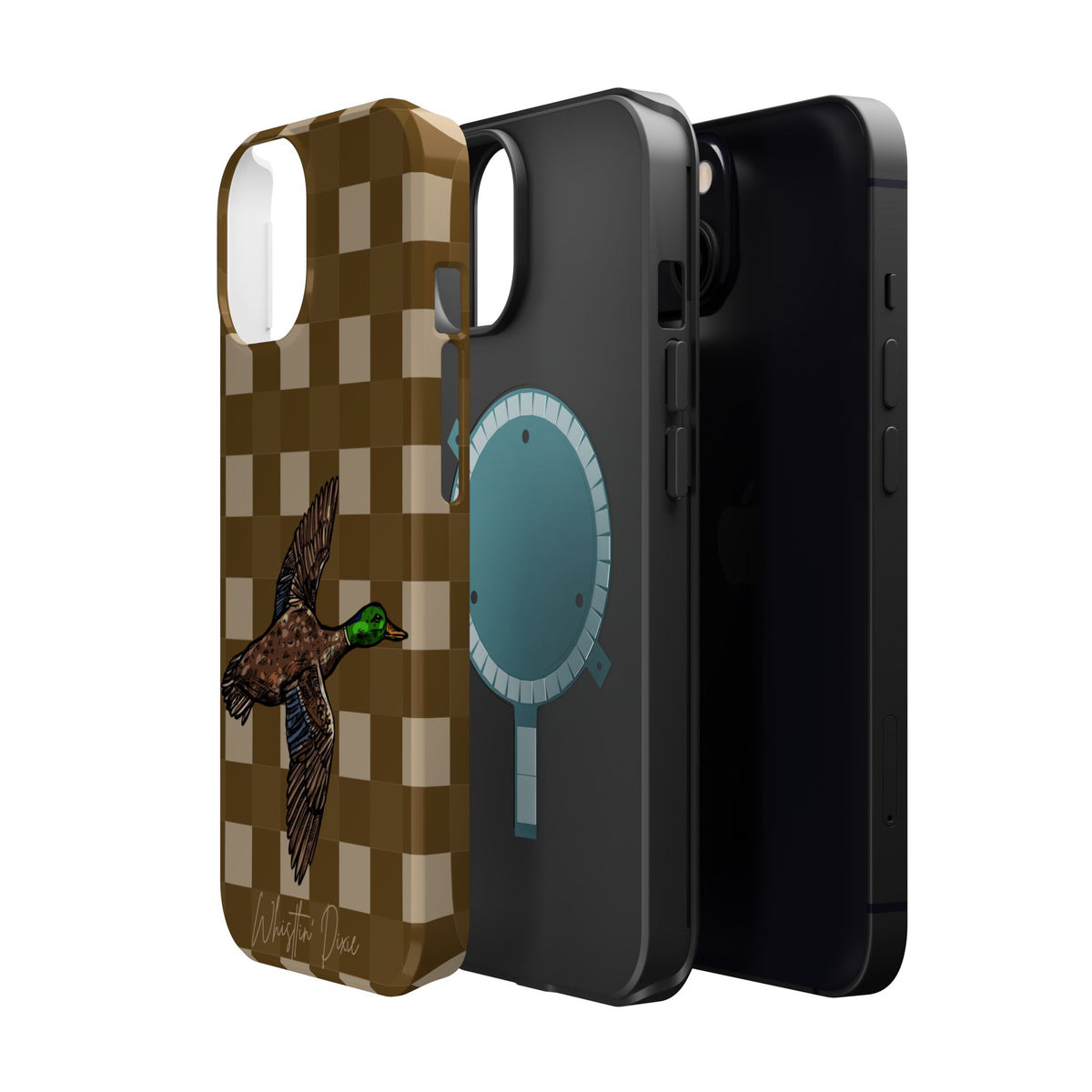 Duck Plaid Magnetic Impact-Resistant Phone Case
